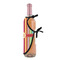 Retro Vertical Stripes Wine Bottle Apron - DETAIL WITH CLIP ON NECK