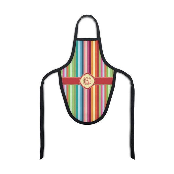 Custom Retro Vertical Stripes Bottle Apron (Personalized)