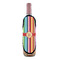 Retro Vertical Stripes Wine Bottle Apron - IN CONTEXT