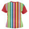 Retro Vertical Stripes Women's T-shirt Back