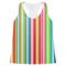 Retro Vertical Stripes Womens Racerback Tank Top - 2X Large