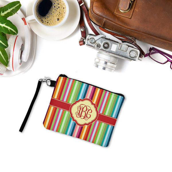 Retro Vertical Stripes Wristlet ID Cases - LIFESTYLE