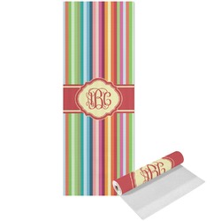 Retro Vertical Stripes Yoga Mat - Printed Front (Personalized)
