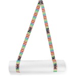 Retro Vertical Stripes Yoga Mat Strap (Personalized)