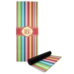 Retro Vertical Stripes Yoga Mat (Personalized)