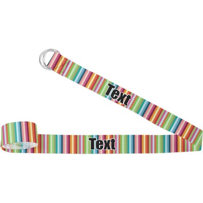 Retro Vertical Stripes Yoga Strap (Personalized)