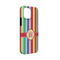 Retro Vertical Stripes iPhone Case - Rubber Lined - iPhone 13 Mini (Personalized)