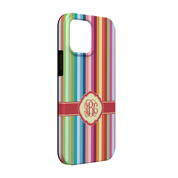Custom Retro Vertical Stripes iPhone Case - Rubber Lined - iPhone 13 Pro (Personalized)