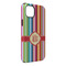 Retro Vertical Stripes iPhone Case - Rubber Lined - iPhone 14 Plus (Personalized)