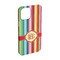 Retro Vertical Stripes iPhone 15 Case - Angle