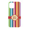 Retro Vertical Stripes iPhone 15 Case - Back