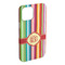 Retro Vertical Stripes iPhone 15 Plus Case - Angle