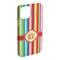 Retro Vertical Stripes iPhone Case - Plastic - iPhone 15 Plus (Personalized)