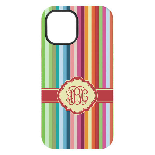 Retro Vertical Stripes iPhone 15 Pro Max Tough Case - Back