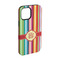 Retro Vertical Stripes iPhone 15 Tough Case -  Angle
