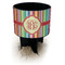 Retro Vertical Stripes Black Beach Spiker Drink Holder (Personalized)
