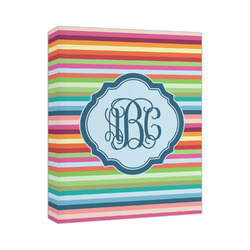 Retro Horizontal Stripes Canvas Print (Personalized)