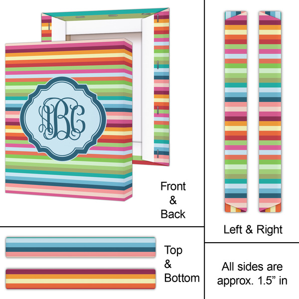 Retro Horizontal Stripes 11x14 - Canvas Print - Approval