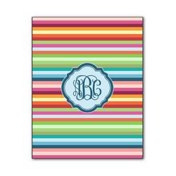 Retro Horizontal Stripes Wood Print - 11x14 (Personalized)