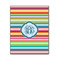 Retro Horizontal Stripes Wood Print - 11x14 (Personalized)