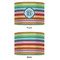 Retro Horizontal Stripes 12" Drum Lampshade - APPROVAL (Fabric)
