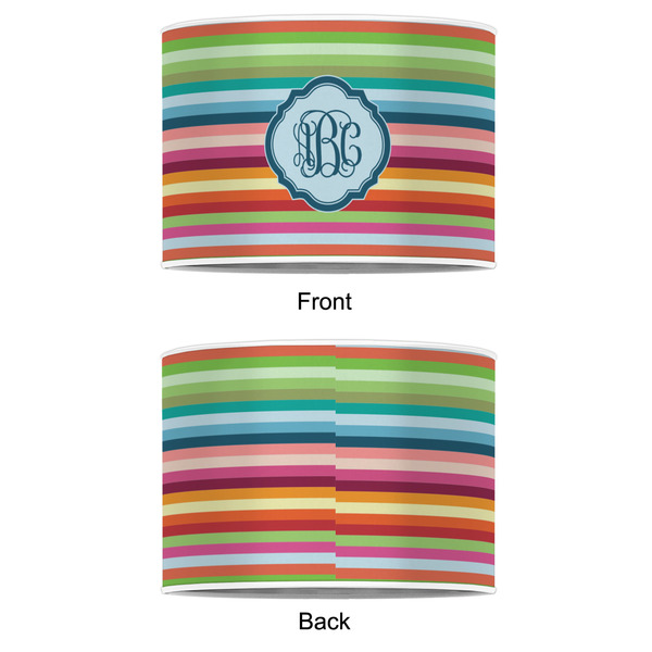 Retro Horizontal Stripes 12" Drum Lampshade - APPROVAL (Poly Film)