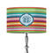 Retro Horizontal Stripes 12" Drum Lampshade - ON STAND (Fabric)
