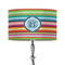 Retro Horizontal Stripes 12" Drum Lamp Shade - Fabric (Personalized)
