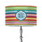 Retro Horizontal Stripes 12" Drum Lamp Shade - Poly-film (Personalized)