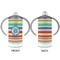 Retro Horizontal Stripes 12 oz Stainless Steel Sippy Cups - APPROVAL