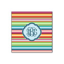 Retro Horizontal Stripes Wood Print - 12x12 (Personalized)