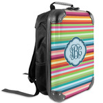 Retro Horizontal Stripes Kids Hard Shell Backpack (Personalized)