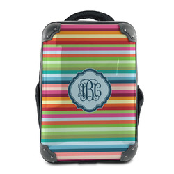 Retro Horizontal Stripes 15" Hard Shell Backpack (Personalized)