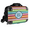 Retro Horizontal Stripes Hard Shell Briefcase (Personalized)