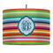 Retro Horizontal Stripes Drum Pendant Lamp (Personalized)
