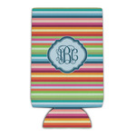 Retro Horizontal Stripes Can Cooler (Personalized)