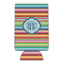 Retro Horizontal Stripes Can Cooler (Personalized)