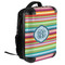Retro Horizontal Stripes 18" Hard Shell Backpacks - ANGLED VIEW