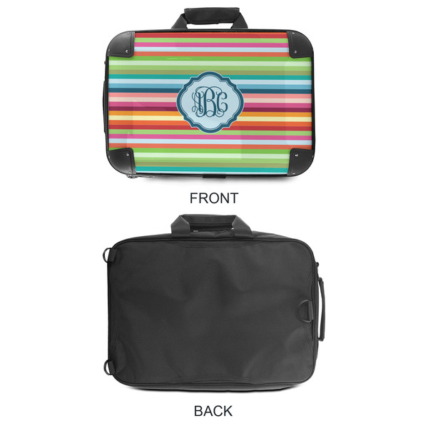 Retro Horizontal Stripes 18" Laptop Briefcase - APPROVAL