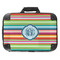 Retro Horizontal Stripes Hard Shell Briefcase - 18" (Personalized)