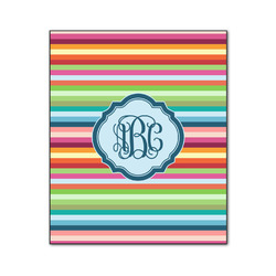 Retro Horizontal Stripes Wood Print - 20x24 (Personalized)