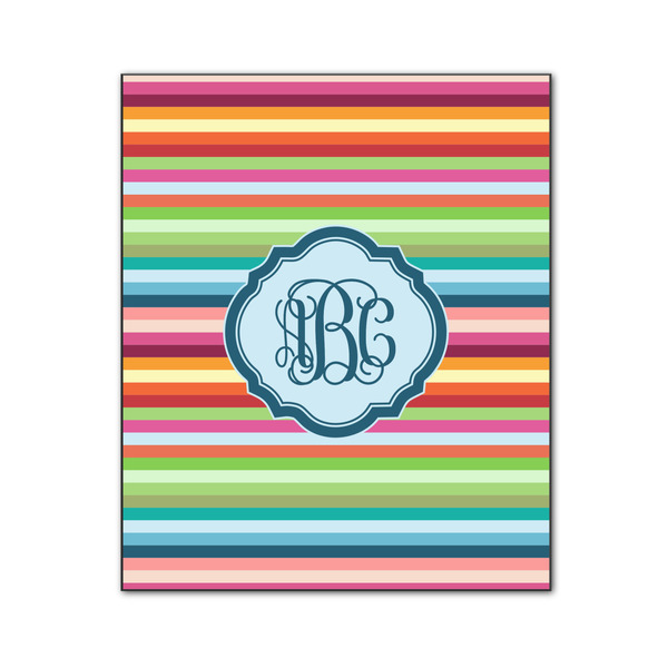 Retro Horizontal Stripes 20x24 Wood Print - Front View