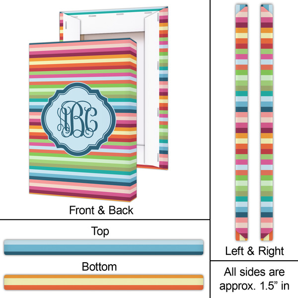 Retro Horizontal Stripes 20x30 - Canvas Print - Approval