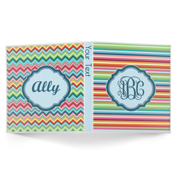 Retro Horizontal Stripes 3-Ring Binder Approval- 1in