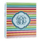 Retro Horizontal Stripes 3-Ring Binder - 1 inch (Personalized)