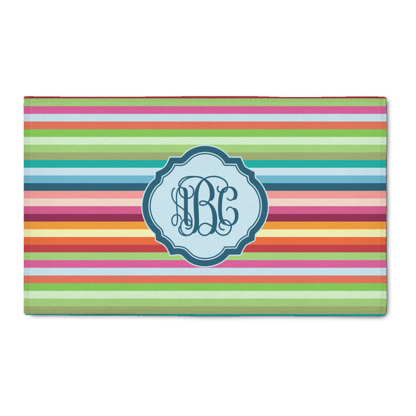 Custom Retro Horizontal Stripes 3' x 5' Indoor Area Rug (Personalized)