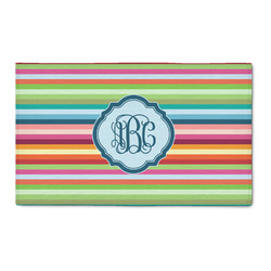 Retro Horizontal Stripes 3' x 5' Patio Rug (Personalized)