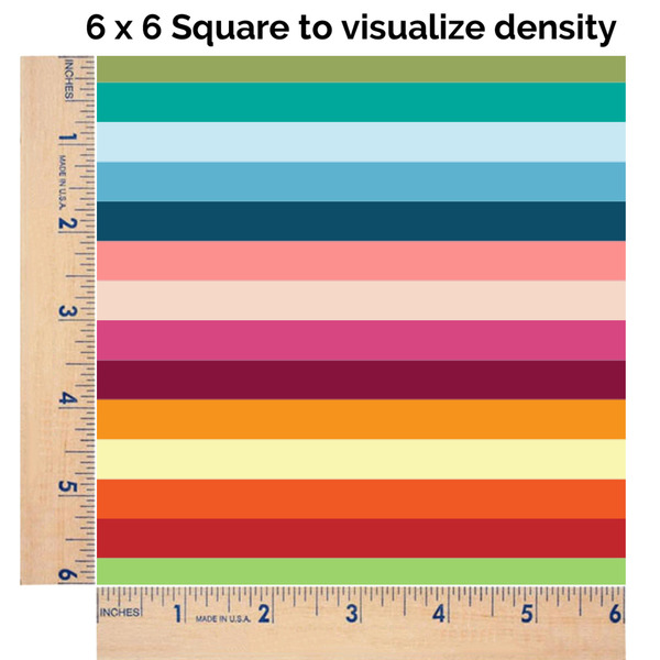 Retro Horizontal Stripes 6x6 Swatch of Fabric