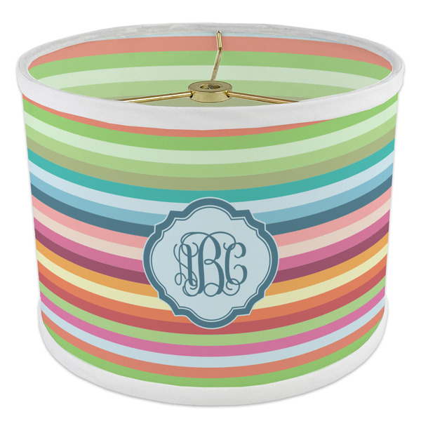 Retro Horizontal Stripes 8" Drum Lampshade - ANGLE Poly-Film