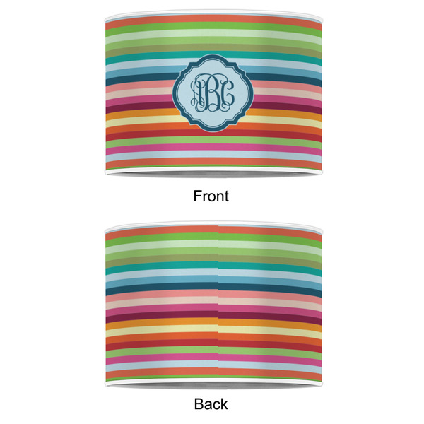 Retro Horizontal Stripes 8" Drum Lampshade - APPROVAL (Poly Film)
